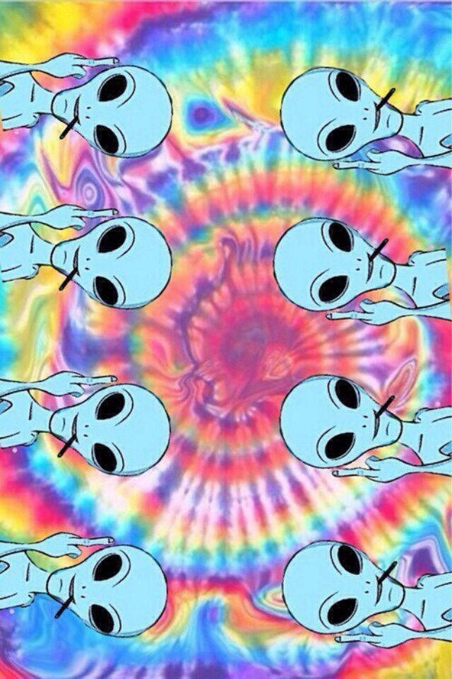 Alien Caleidoscop Estetică Trippy Fundal