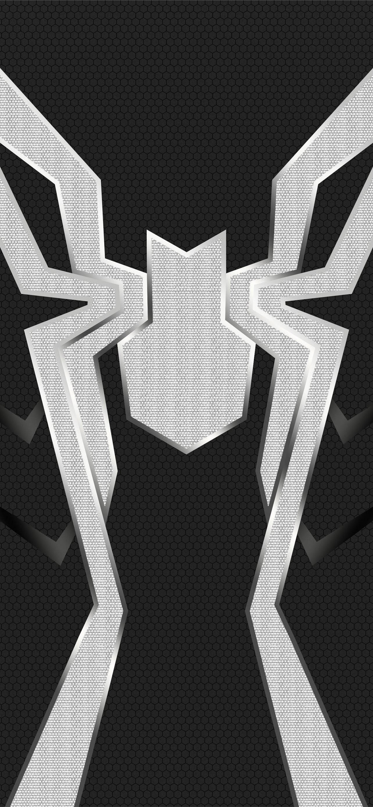 Alternative Spider-Man White Logo Black Fundal