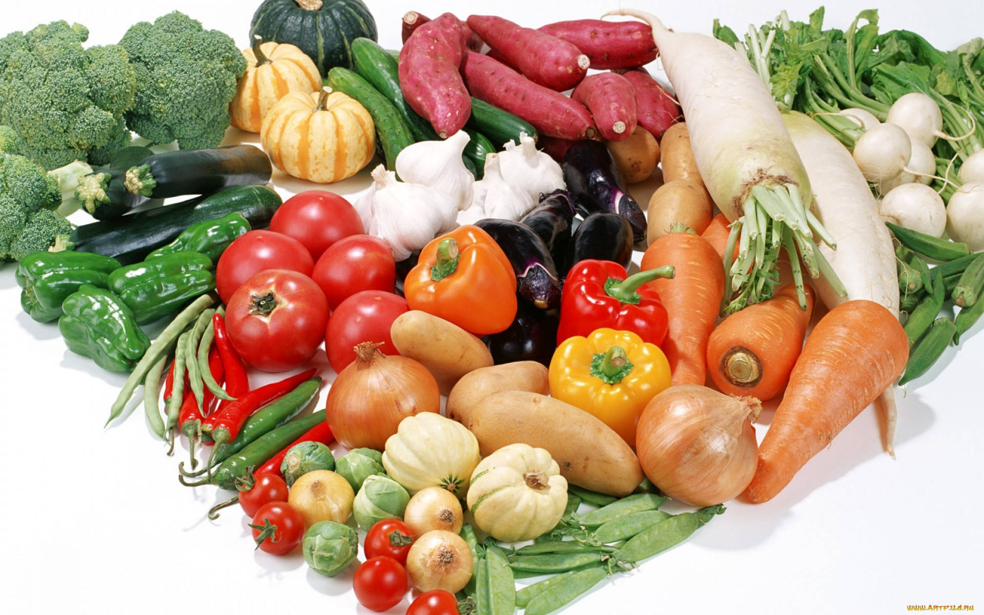 Amestec vibrant de legume proaspete Fundal