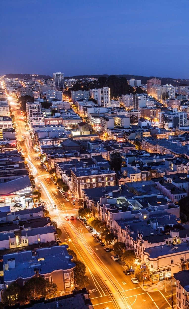 Android San Francisco Fundal Lumini Sclipitoare Fundal