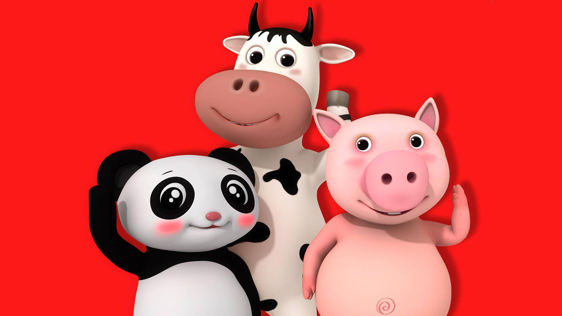 Animăluțe Drăguțe Little Baby Bum Fundal