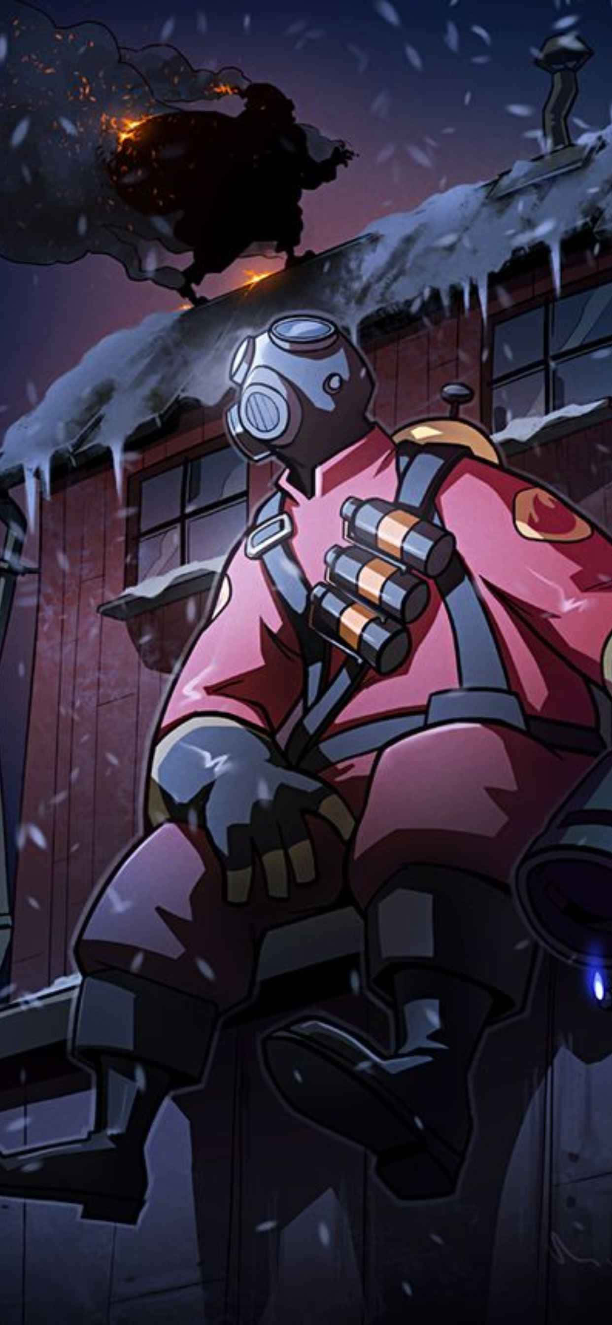 Animated Team Fortress 2 Background on iPhone XS Max Fundal