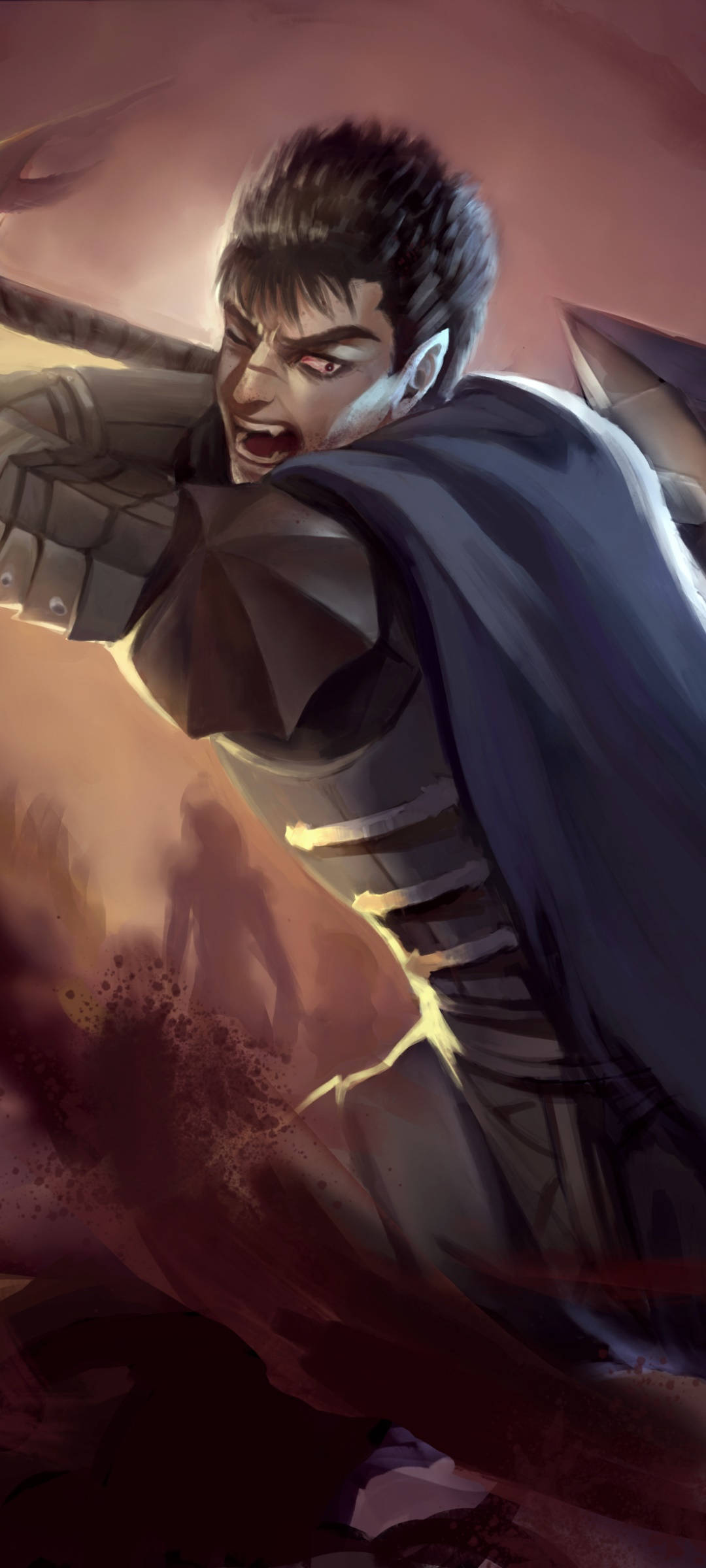 Anime Berserk în Armoră Fundal