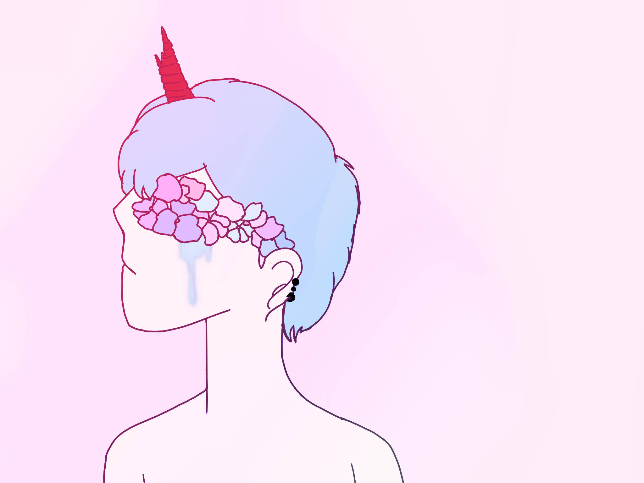 Anime Boy Pastel Gore Fundal