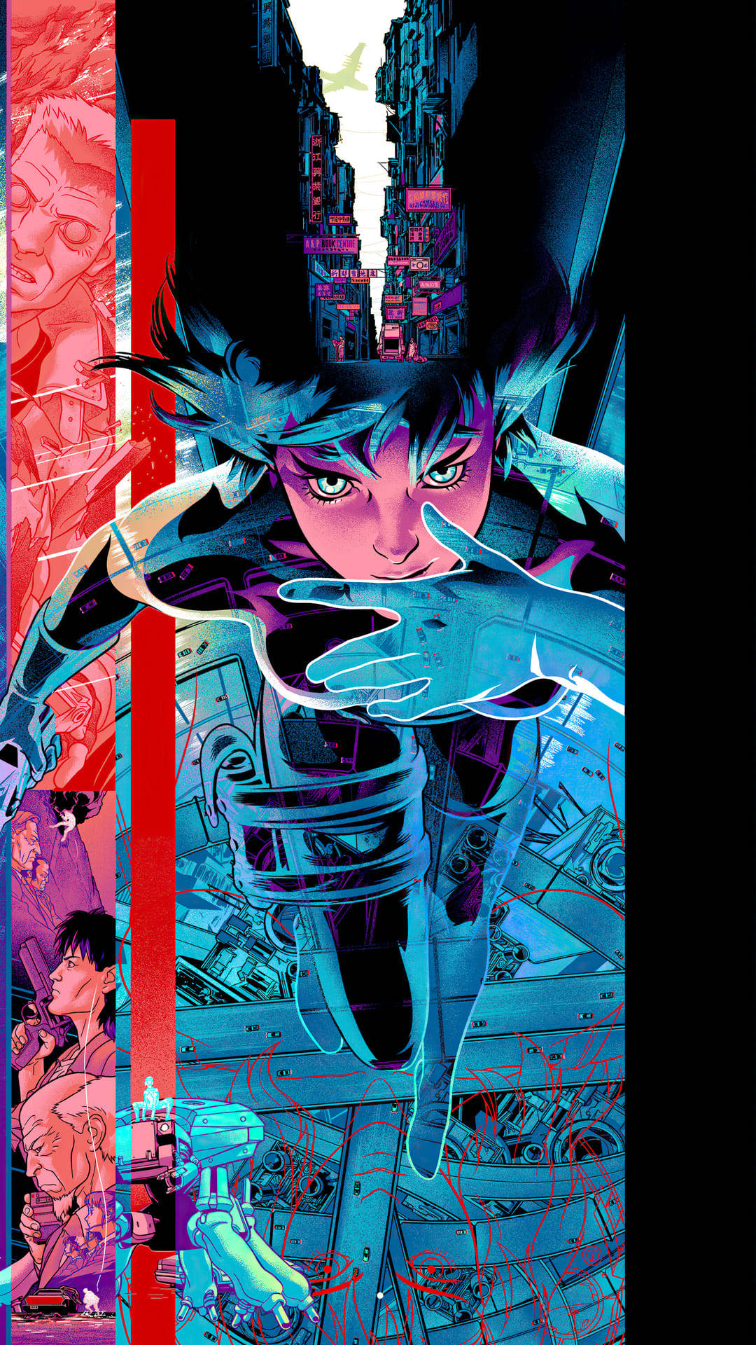 Anime Cool Phone Ghost In The Shell Abstract Fundal