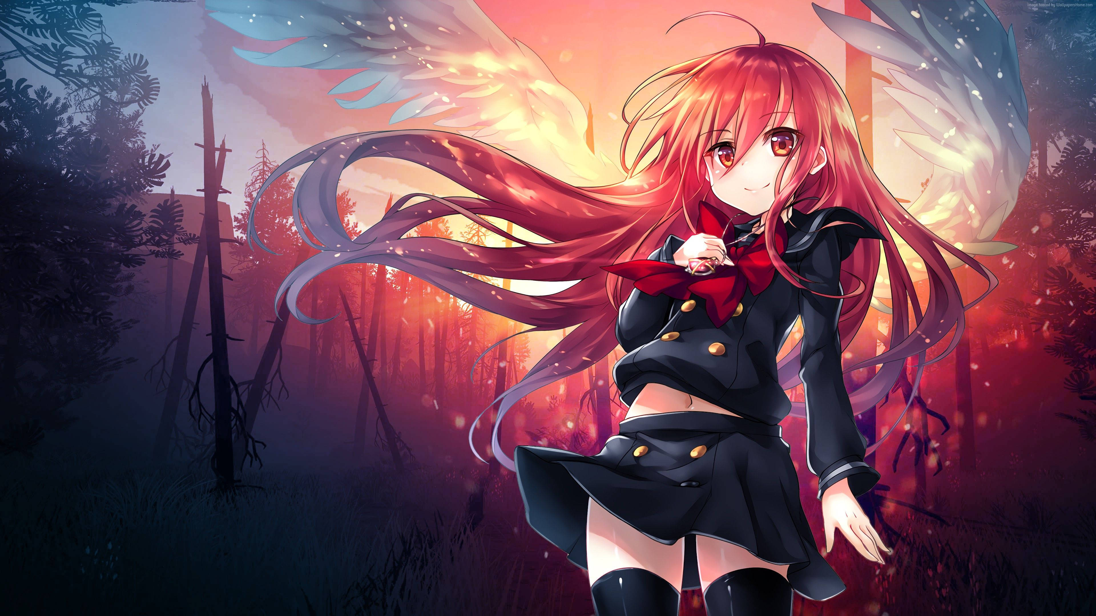 Anime Fata Rea Shana Aripi Fundal