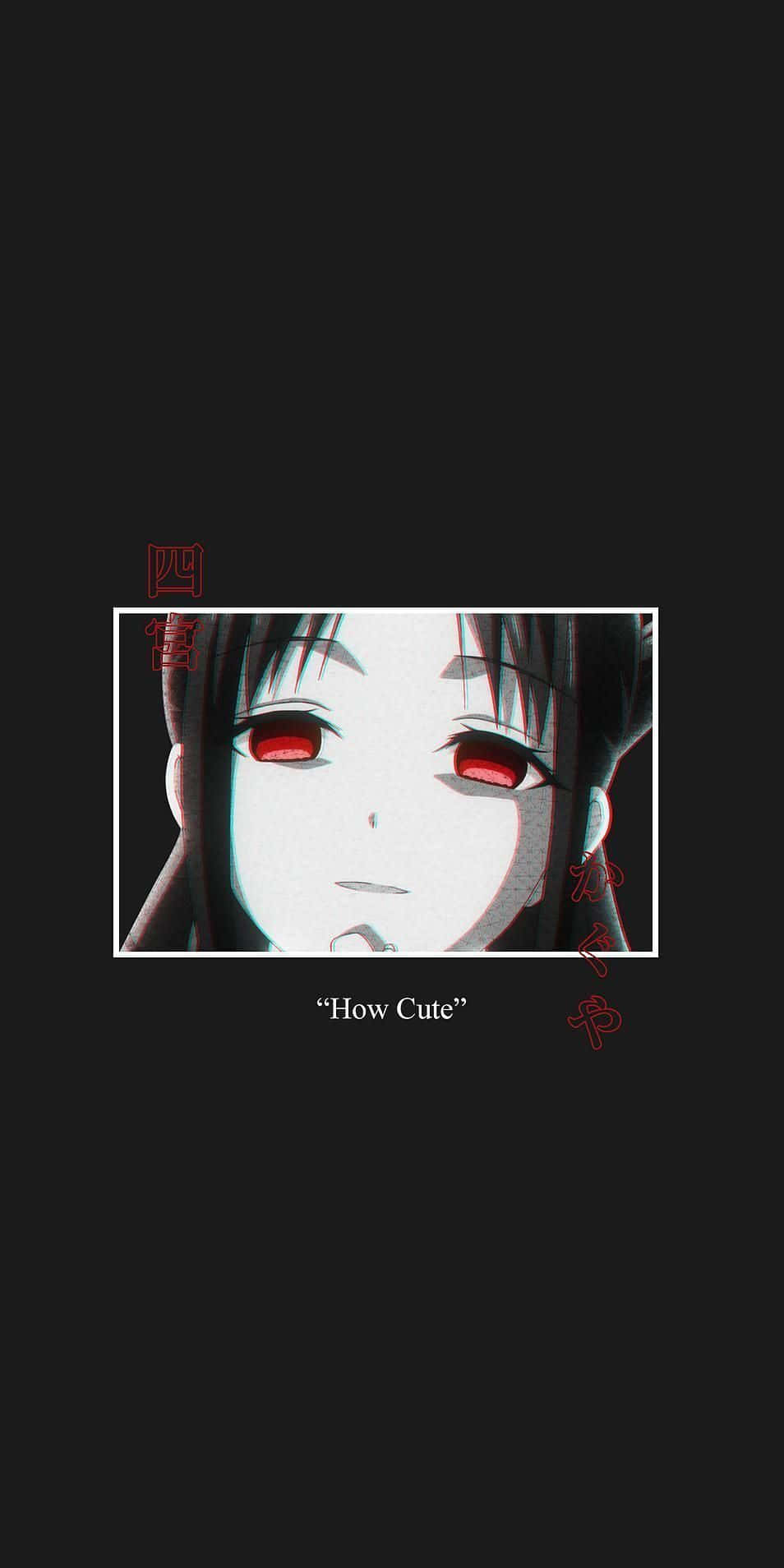 Anime întunecat estetic Kaguya Shinomiya Fundal