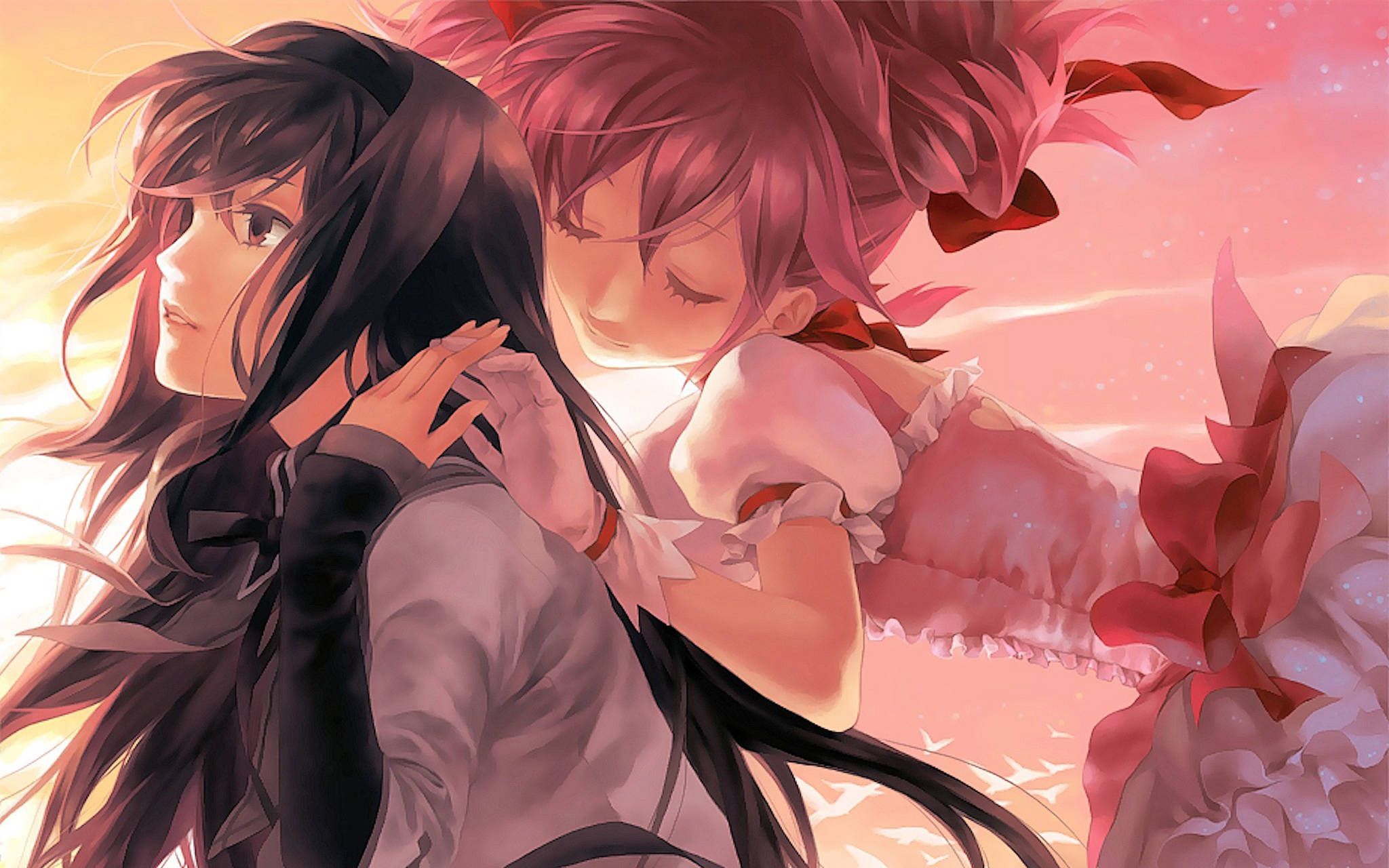 Anime Lesbiană Homura Akemi Fundal