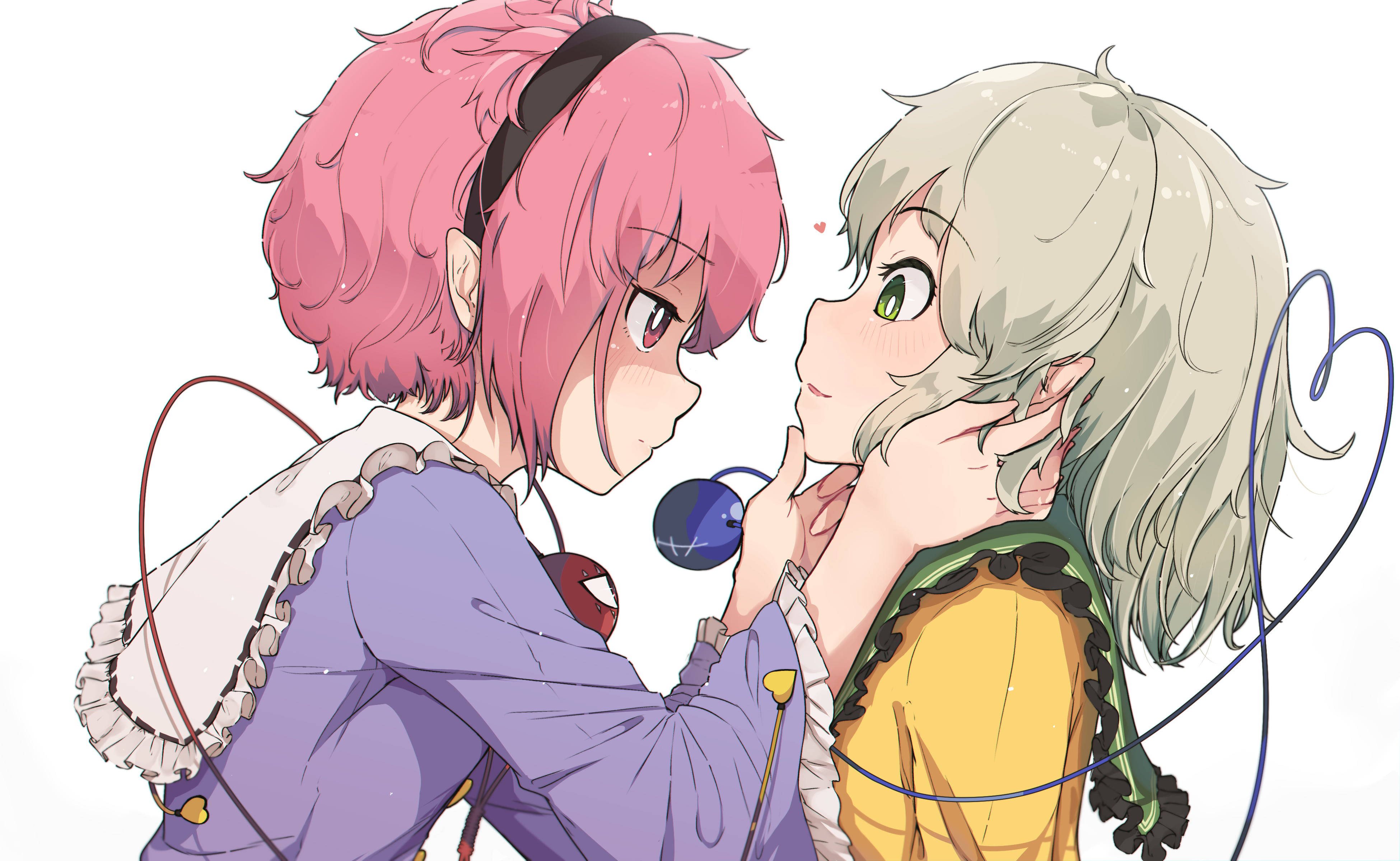 Anime Lesbiană Koishi și Satori Fundal