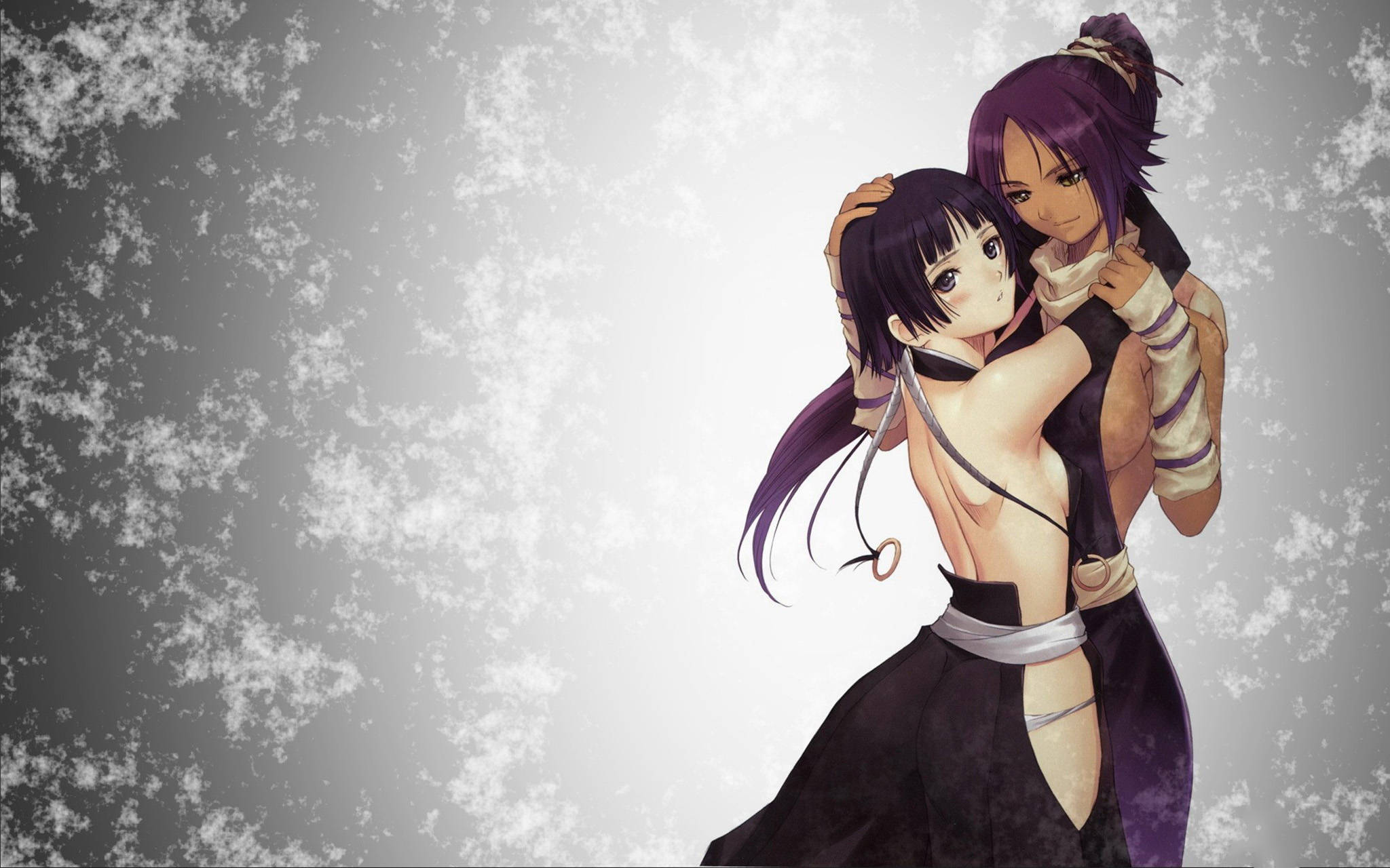 Anime Lesbiene Soifon și Yoruichi Fundal