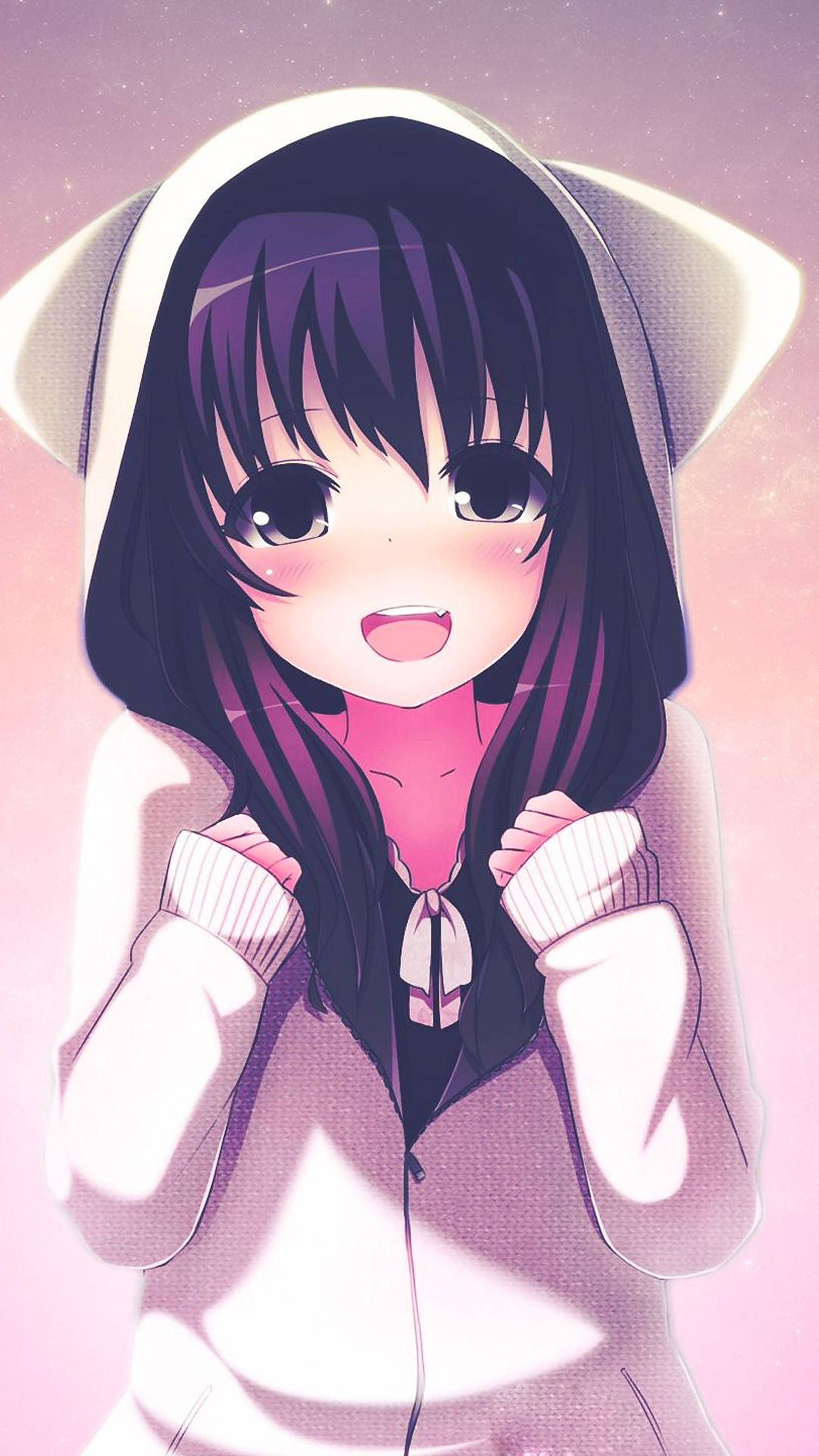 Anime Loli Drăguță pentru iPhone Fundal