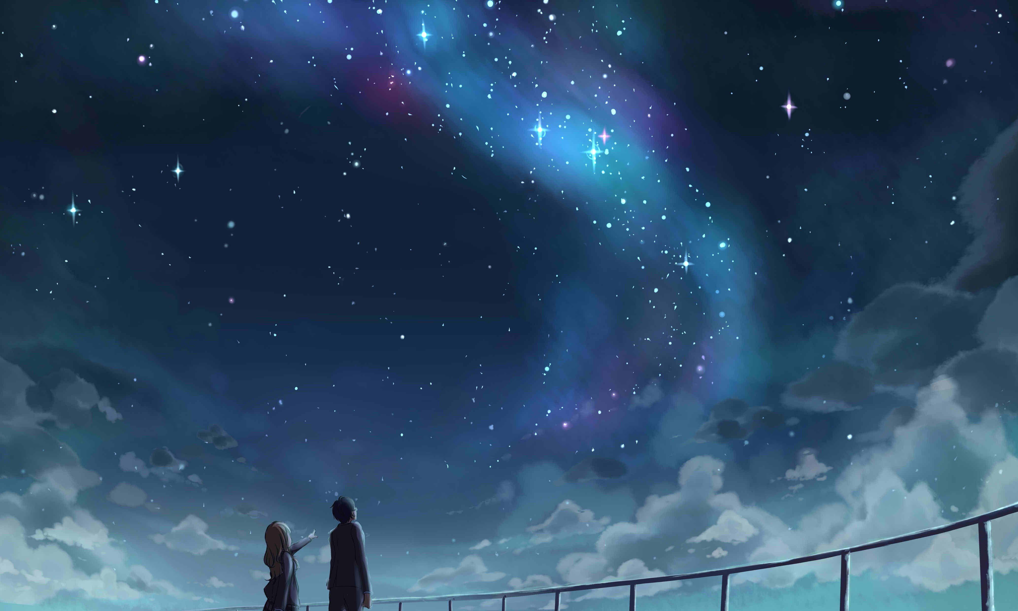 Anime Your Lie In April 4K Fundal