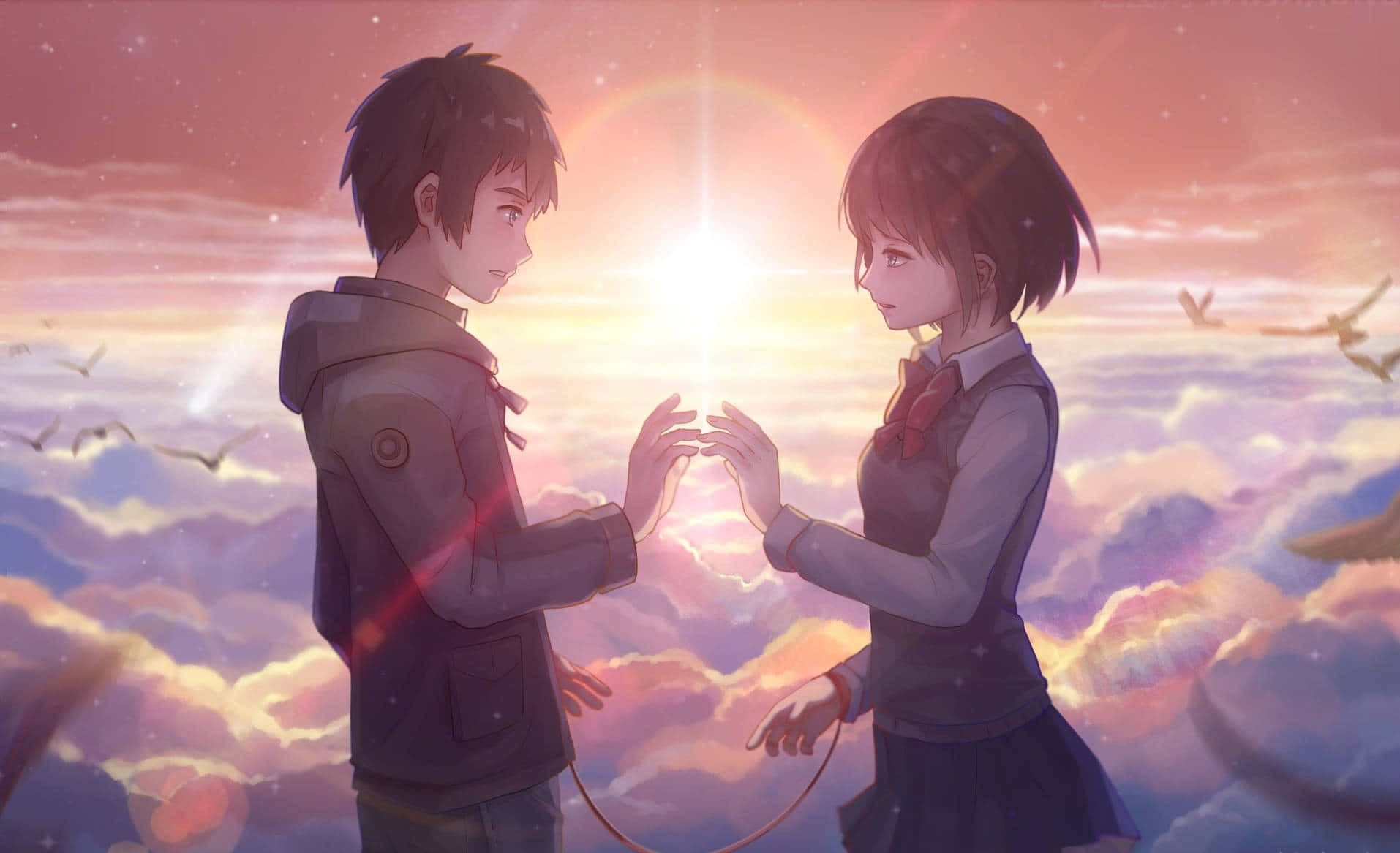 Anime Your Name Amurgul Potrivit Fundal