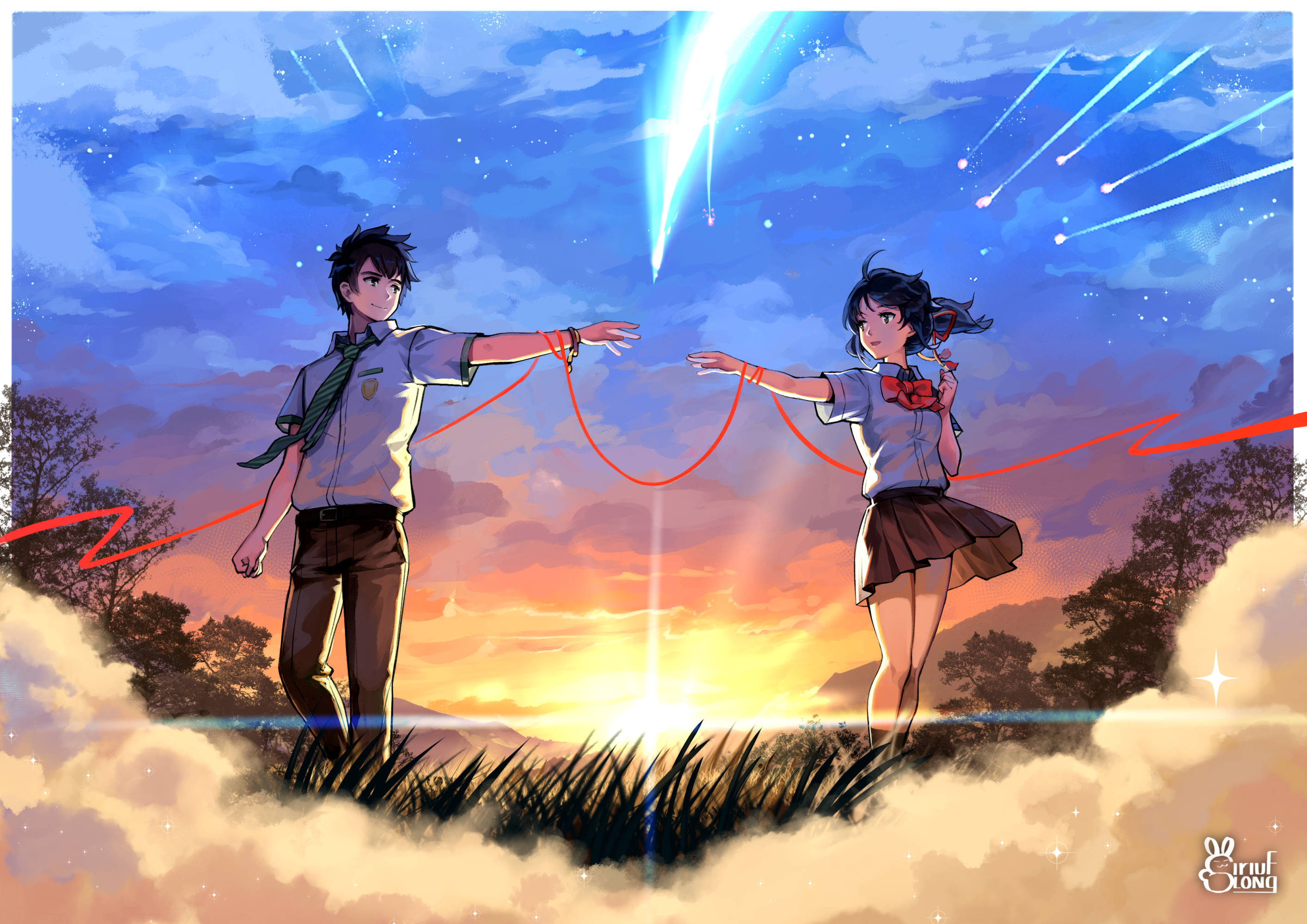 Anime Your Name Film Popular Fundal