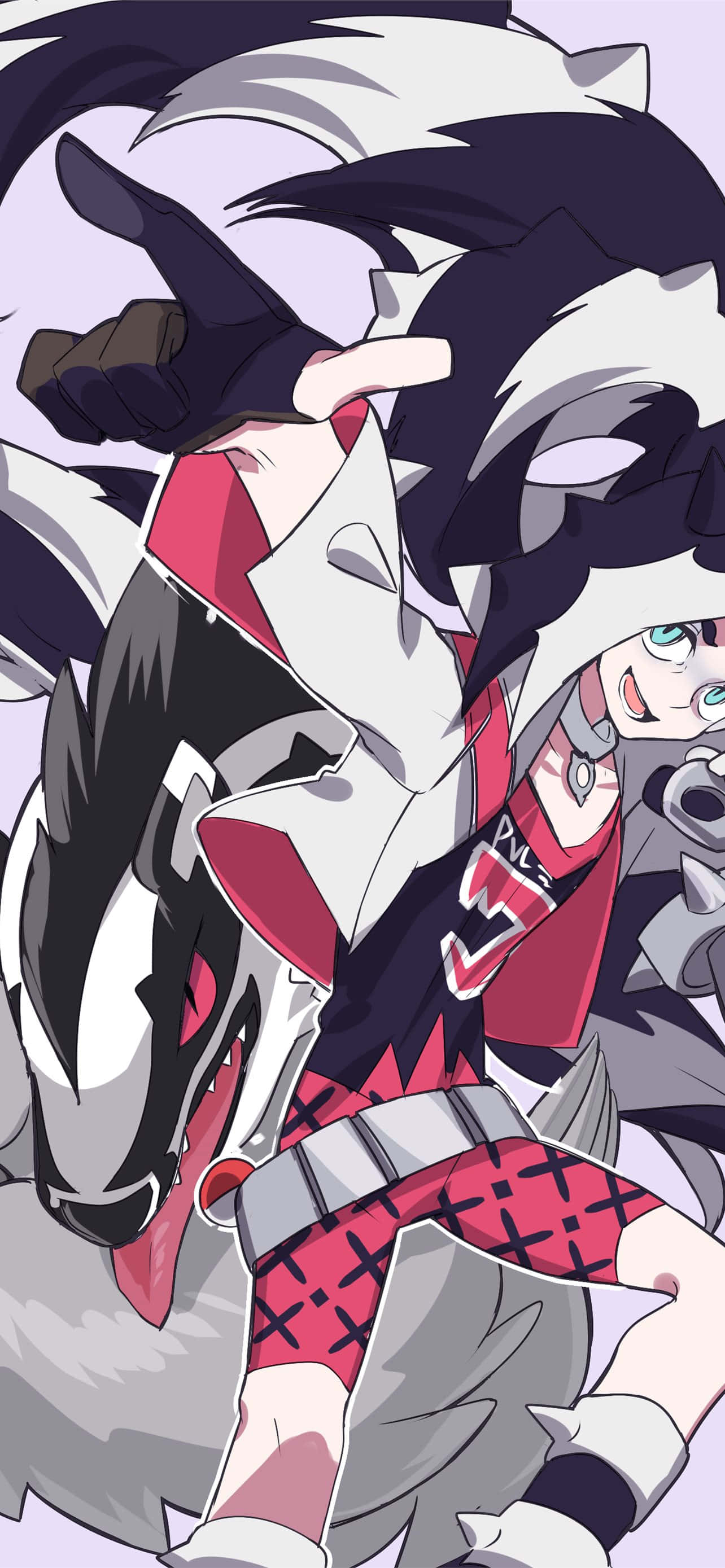 Antrenorul Pokémon Piers și Obstagoon Fundal