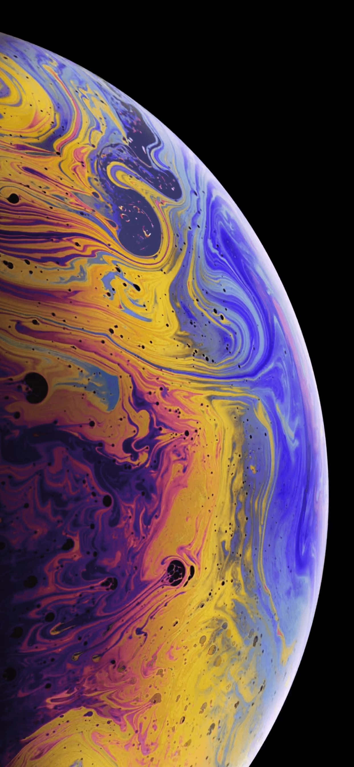 Apple iPhone Xs Max cu design elegant de la un capăt la altul și ecran OLED Super Retina Fundal