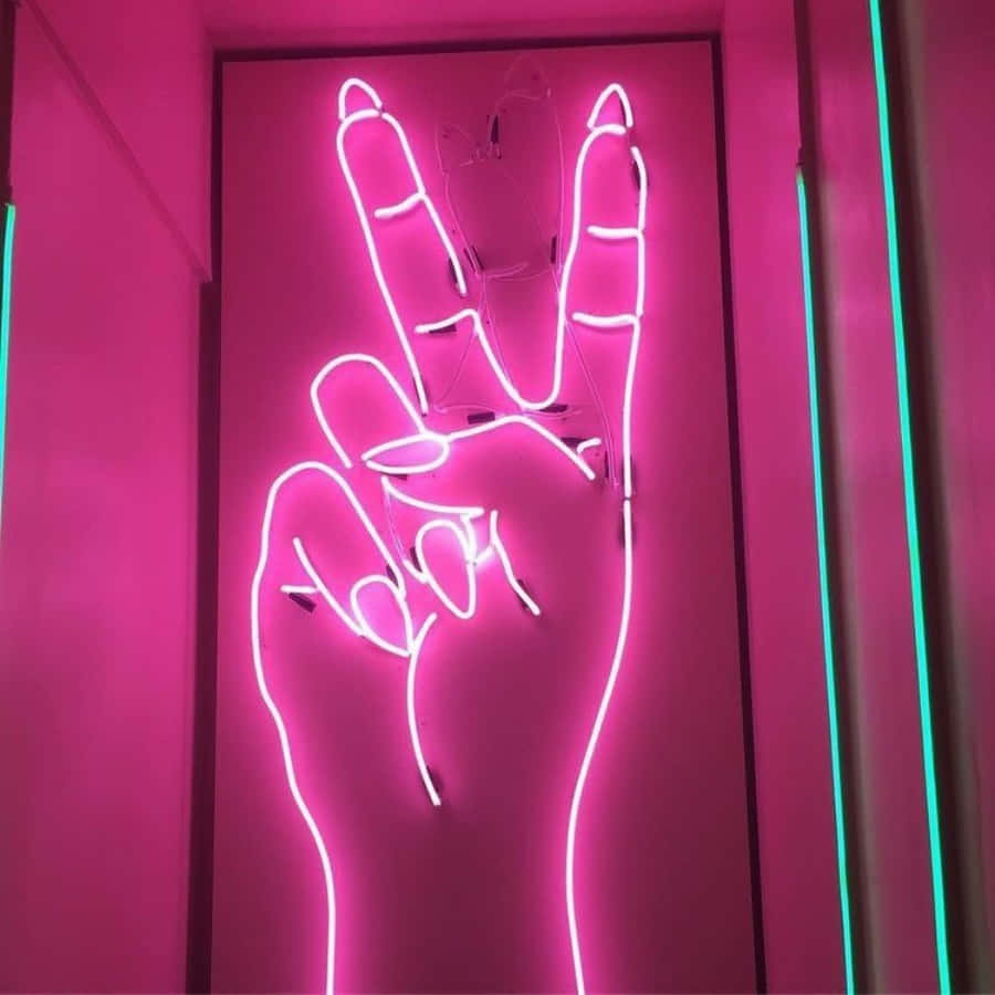 Aprinde Nocturna în Roz Neon Fundal