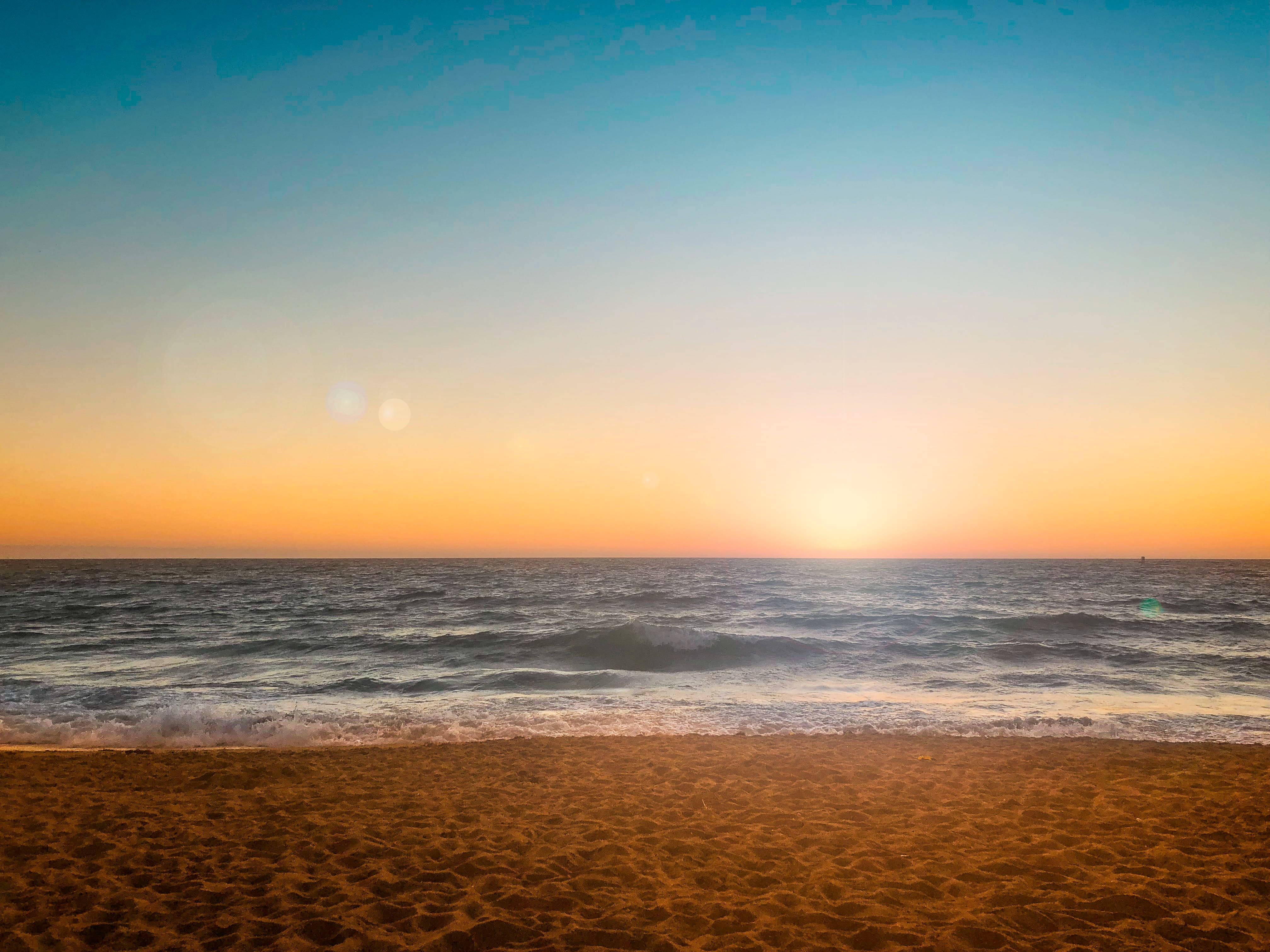 Apus de soare în Los Angeles, Redondo Beach Fundal