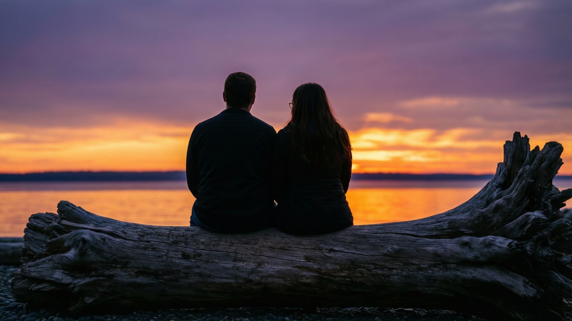Apus romantic pe lemnul plutitor Fundal