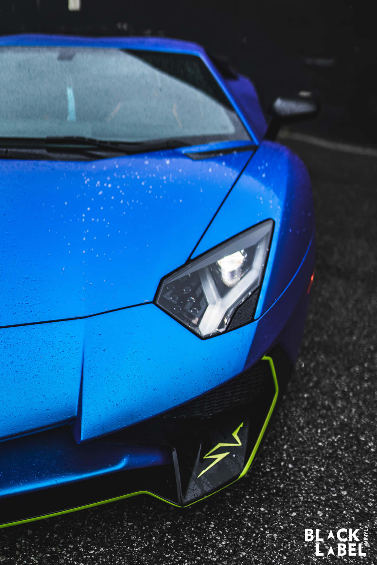 iPhone Lamborghini albastru — Supermașini Fundal