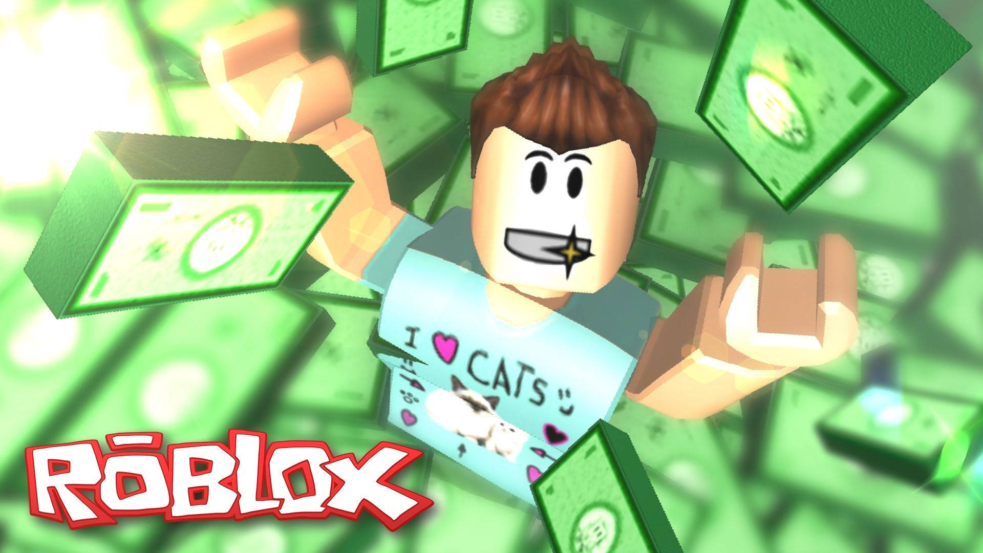 Arată-ți avatarul cool și bogat în Roblox! Fundal