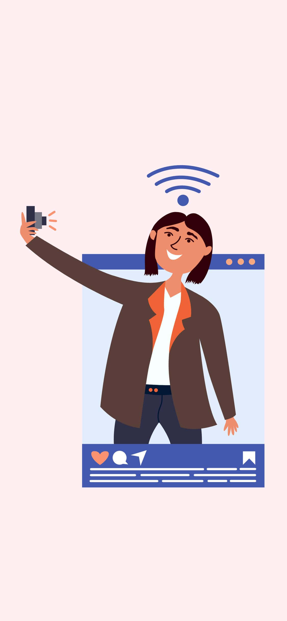 Arată-ți noul iPhone X cu Social Fundal
