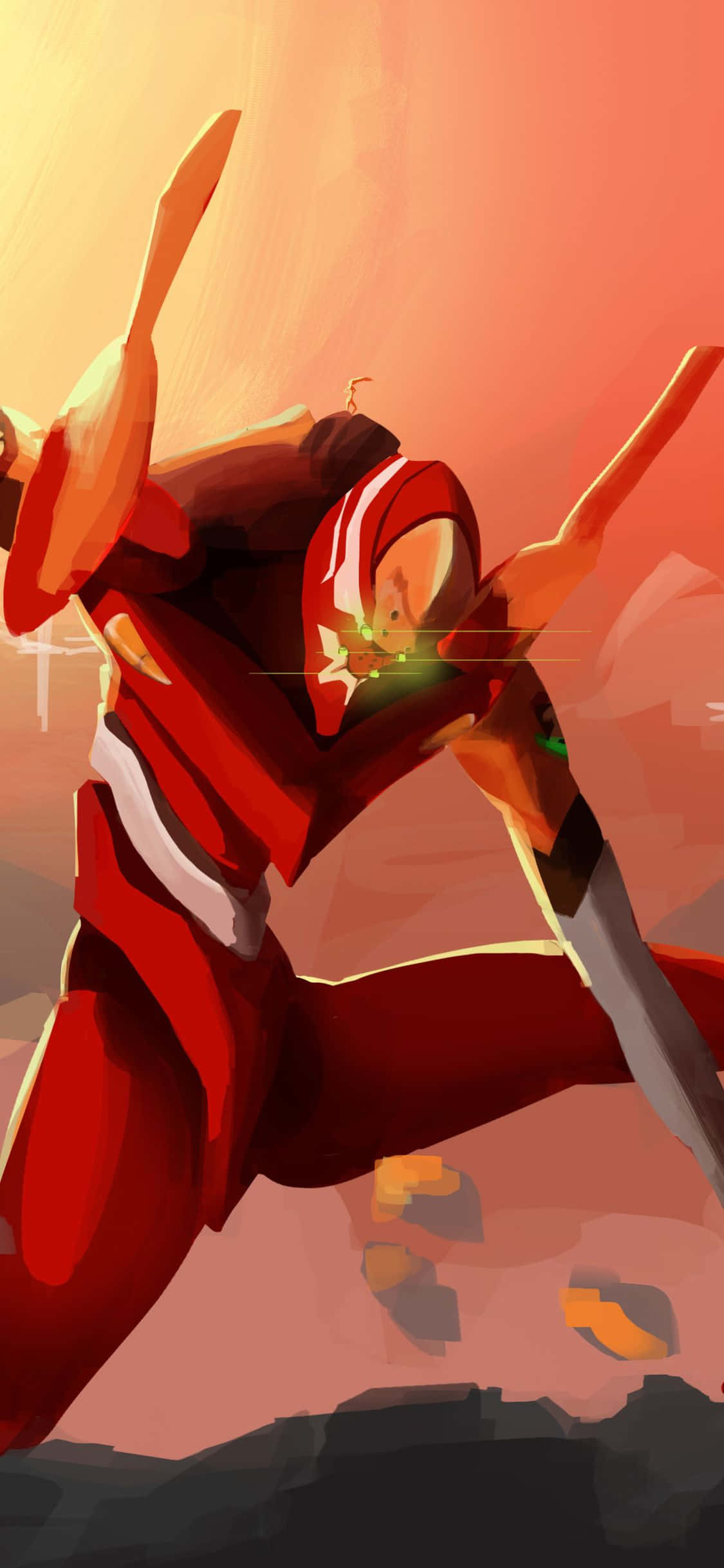 Arată-ți pasiunea cu Neon Genesis Evangelion iPhone Fundal