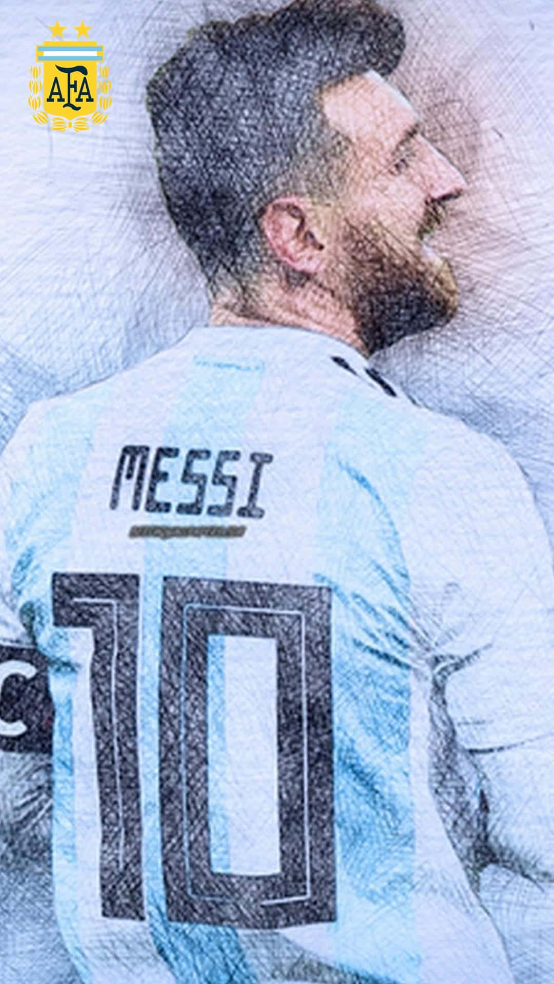 Argentina Numărul 10 Messi iPhone Fundal