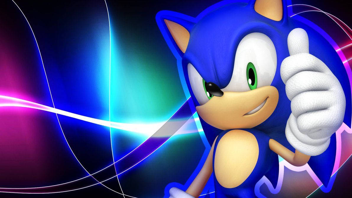 Ariciul Sonic Cool și Puternic Fundal