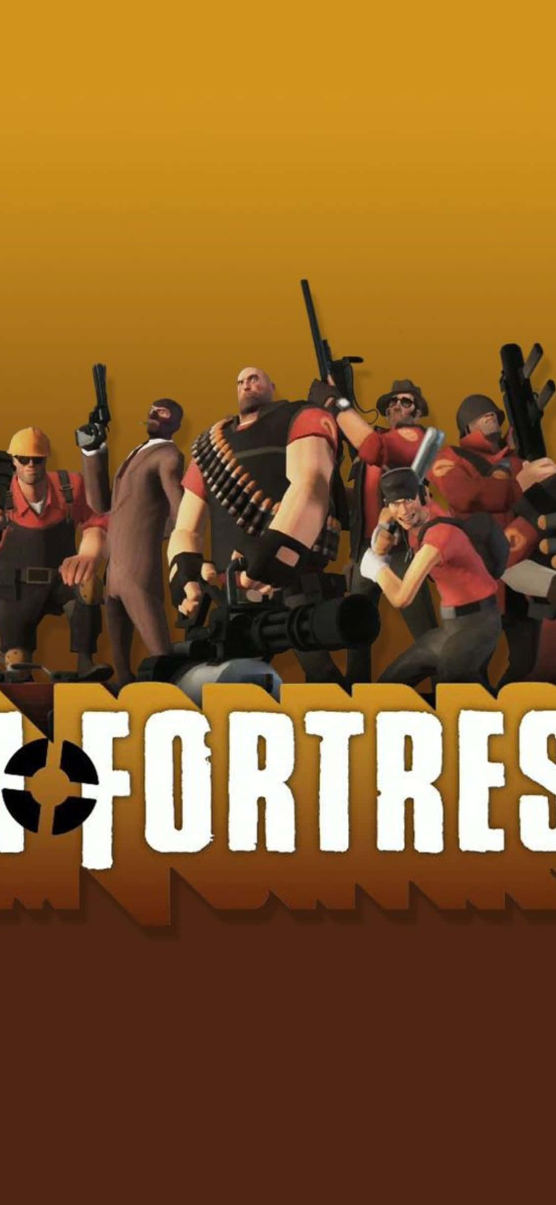 Armament pentru Team Fortress 2 în fundalul iPhone Xs Fundal