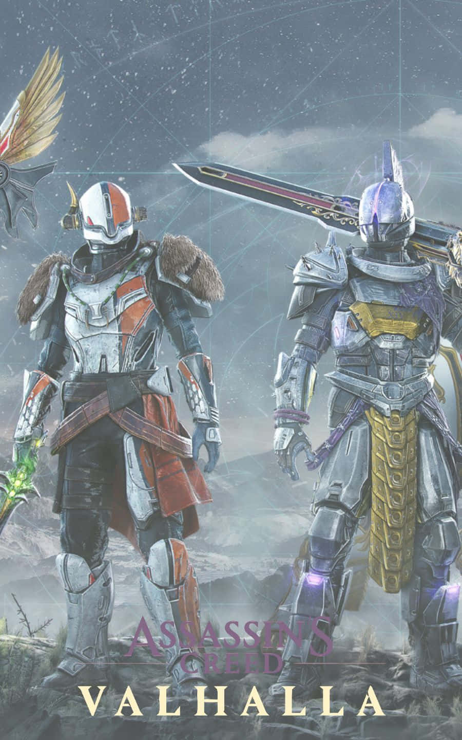 Armuri Destiny 2 1440p Assassin's Creed Valhalla Fundal