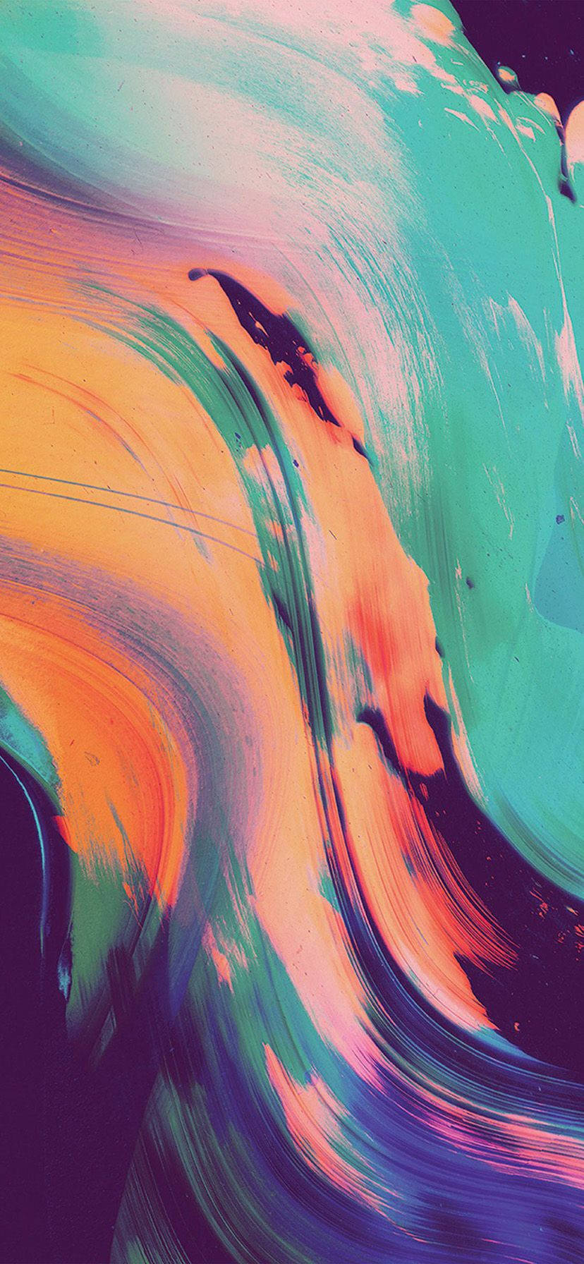 Artă Abstractă Colorată pe un iPhone XR Fundal
