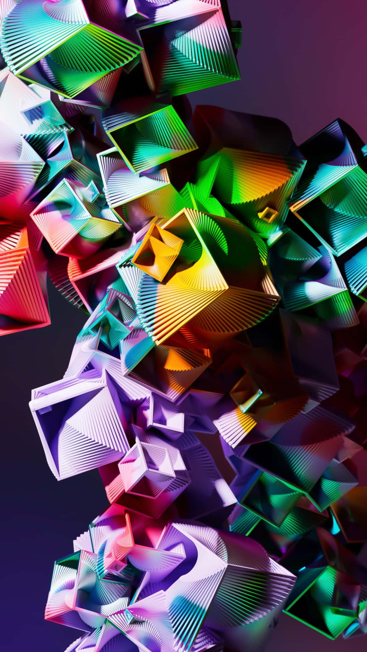 Artă Abstractă Colorată3D din Hârtie Fundal