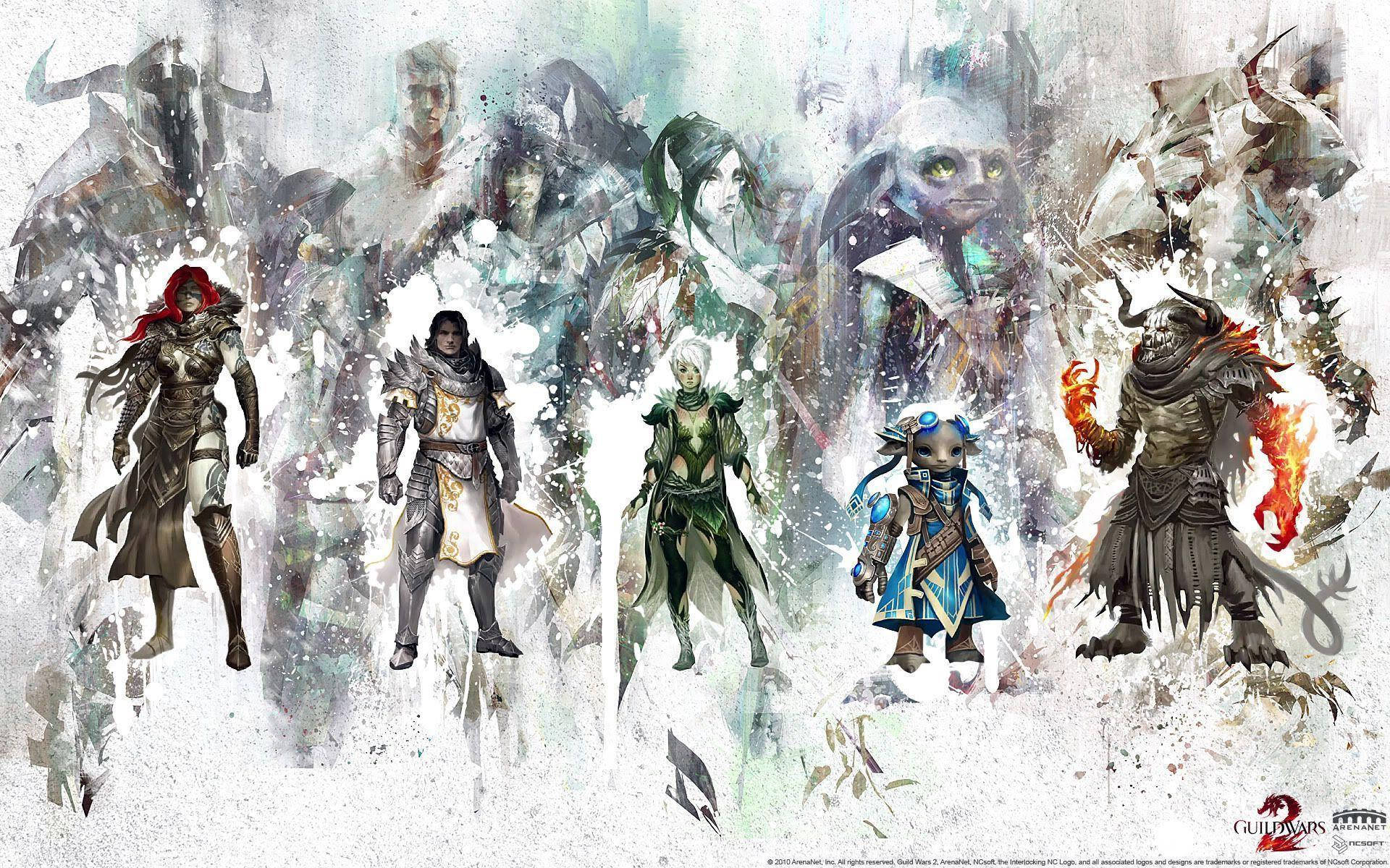 Artă abstractă Guild Wars 2 Fundal
