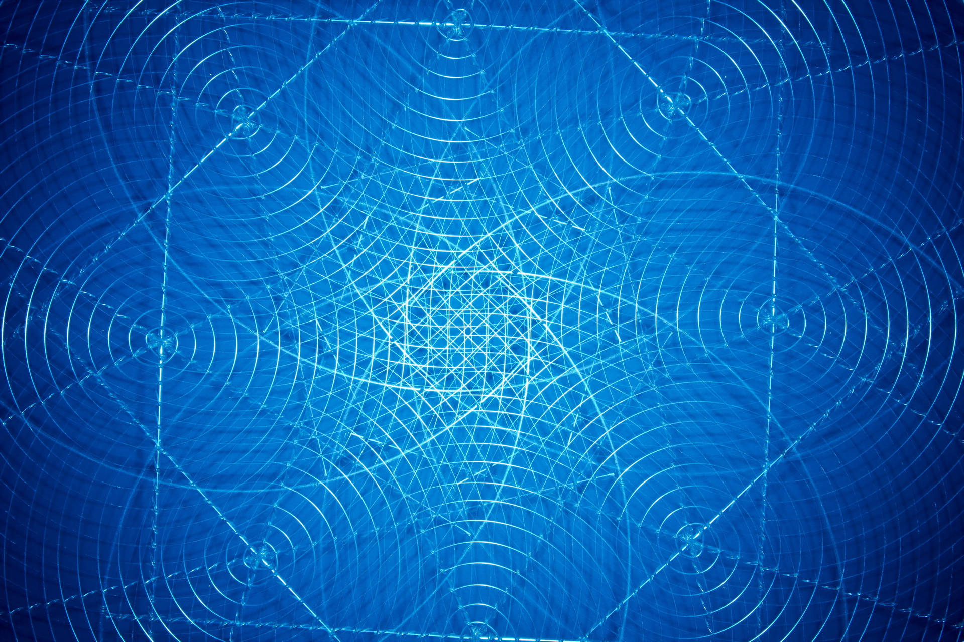 Tapet cu modele geometrice abstracte albastre — Abstract Fundal