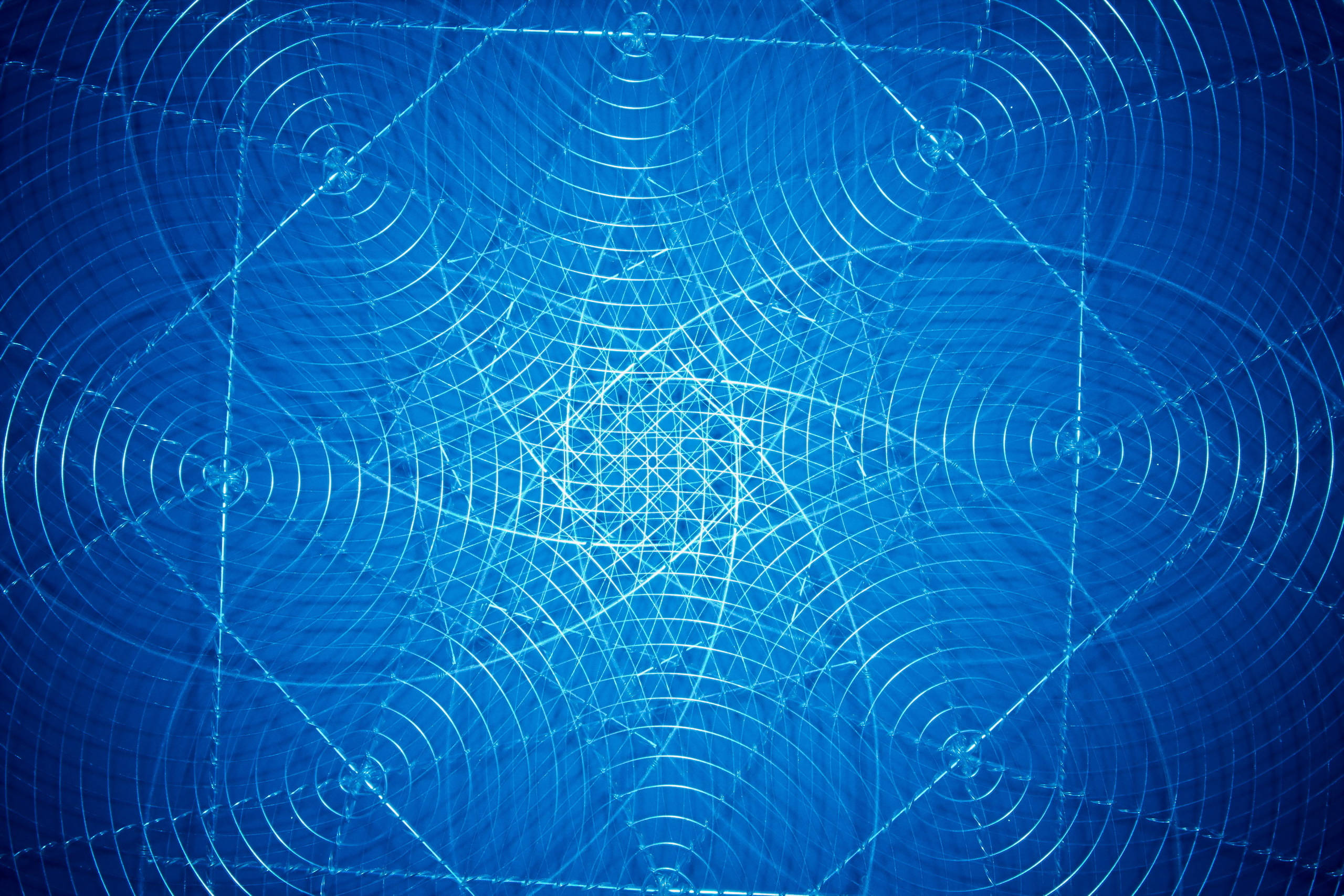 Artă abstractă geometrică albastră Fundal