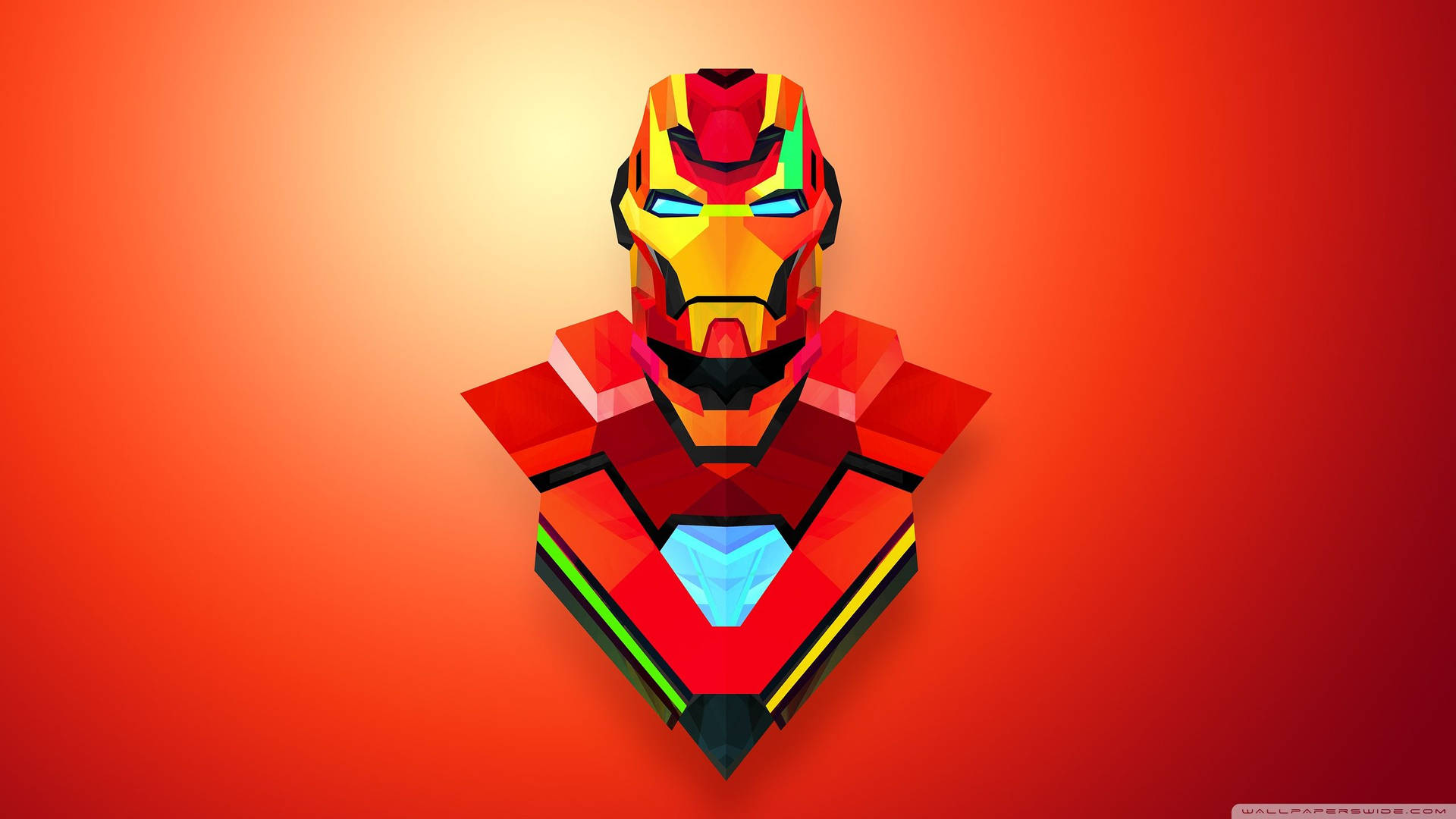 Tapet cu artă abstractă Iron Man