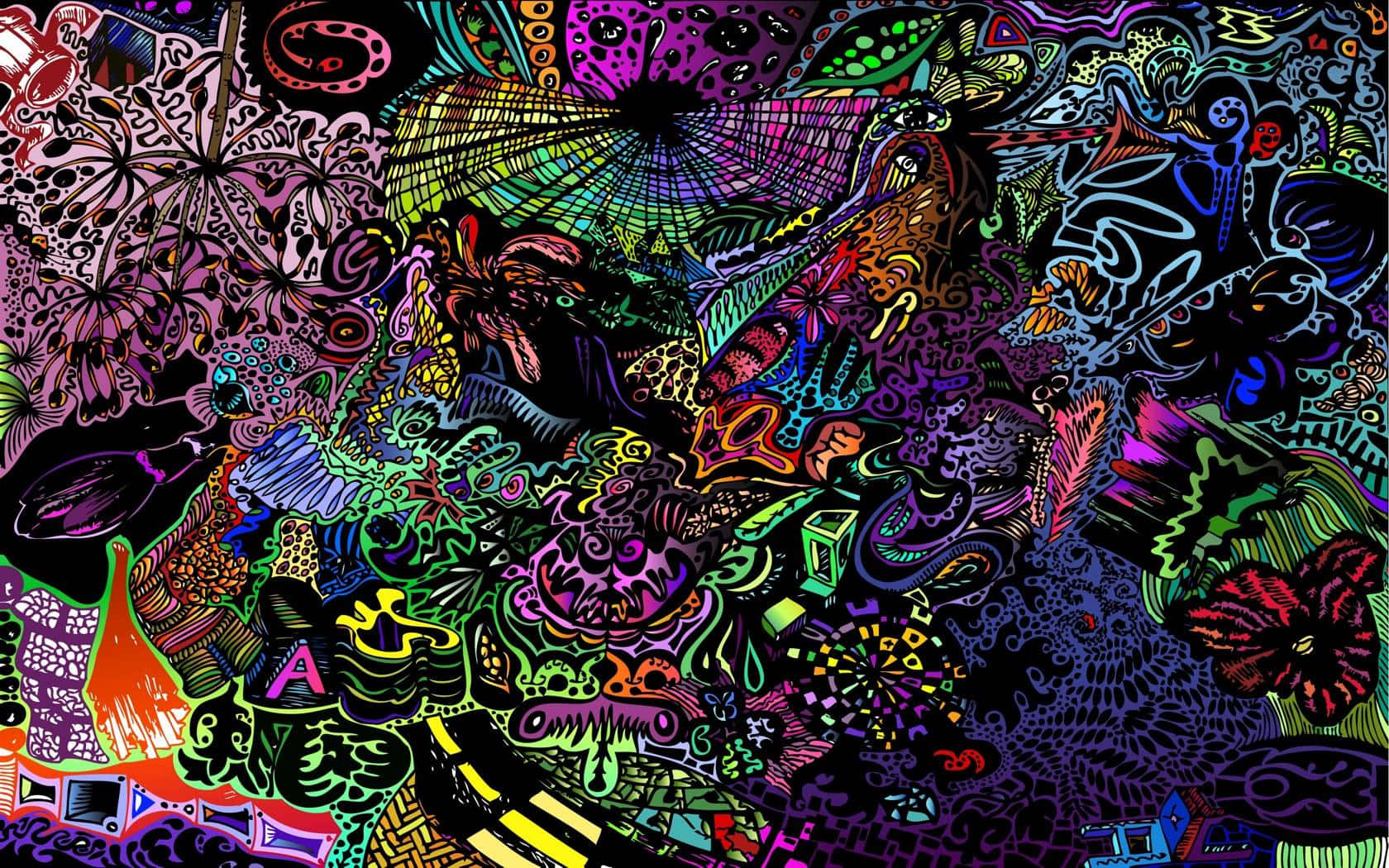 Artă Abstractă Psichedelică Fundal