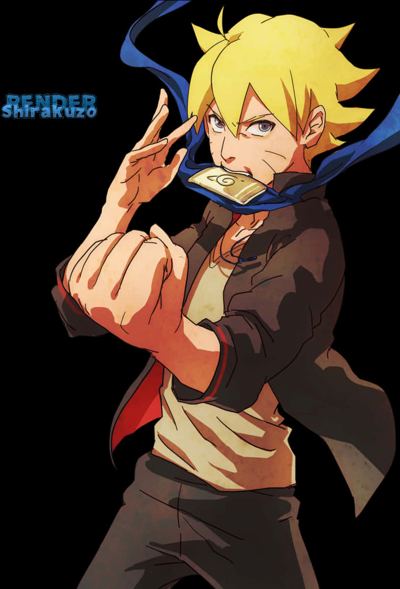 Artă Anime Boruto Uzumaki Fundal