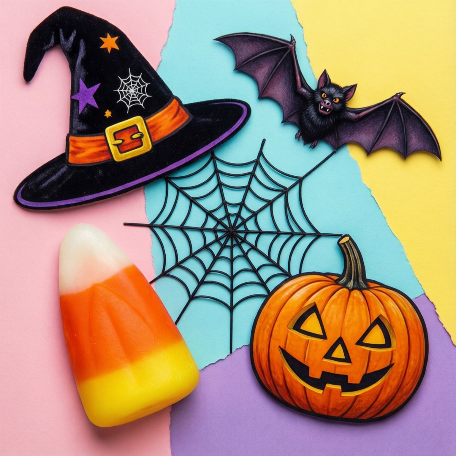 Artă colaj de Halloween Fundal