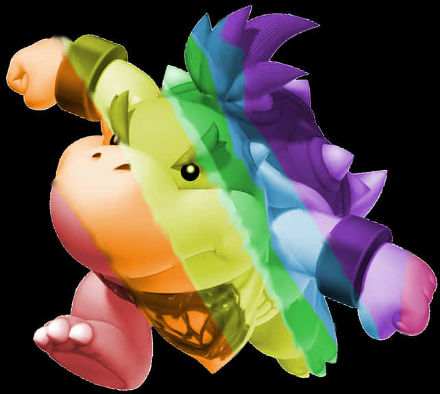 Artă Colorată a Lui Bowser Fundal