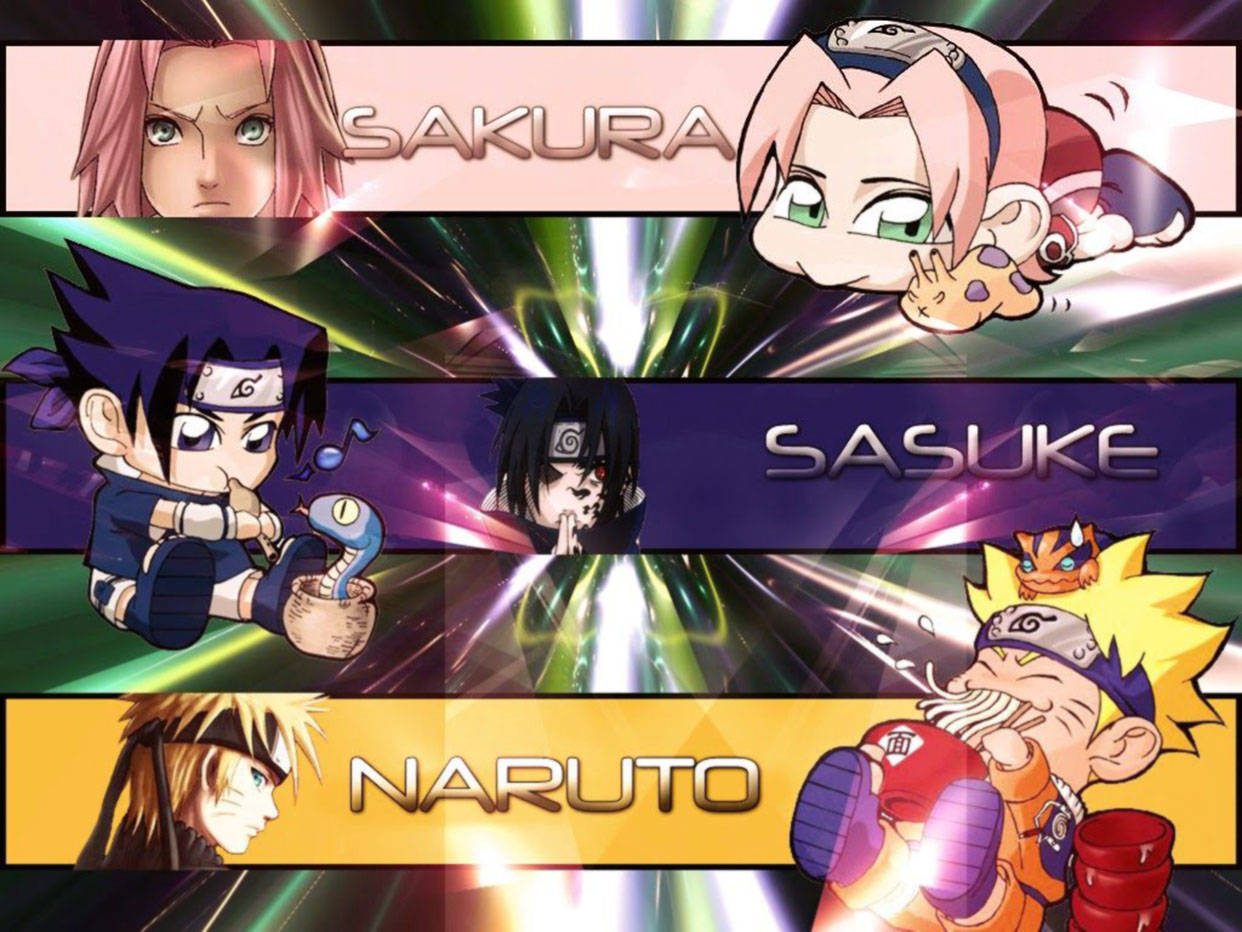 Artă Creativă Cute Naruto Fundal