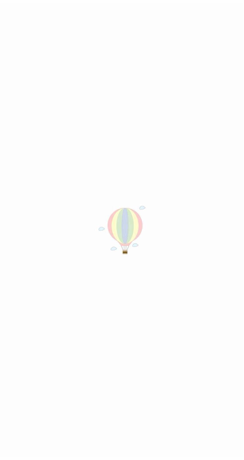 Artă cu balon cu aer cald în culori pastelate pentru iPhone Fundal