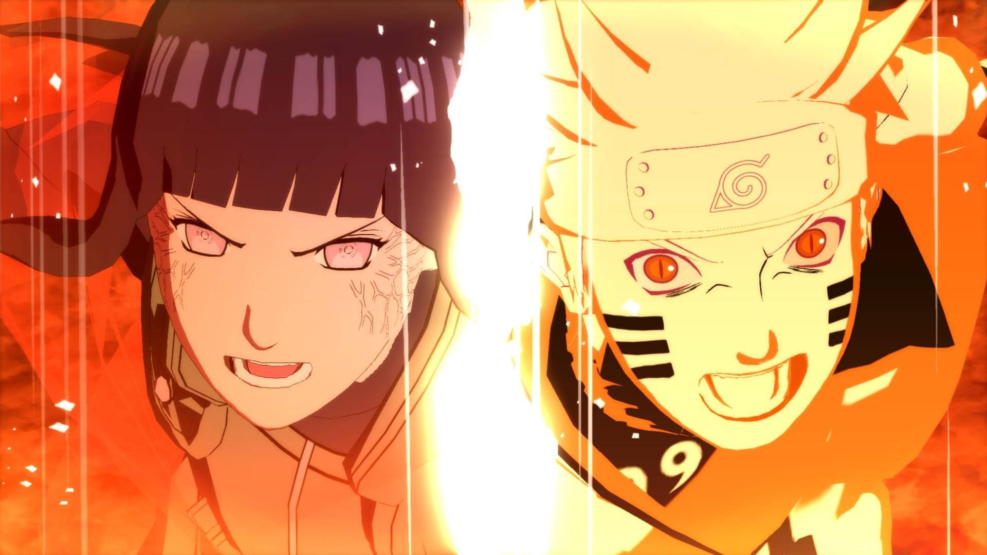 Artă despărțită Naruto și Hinata Fundal