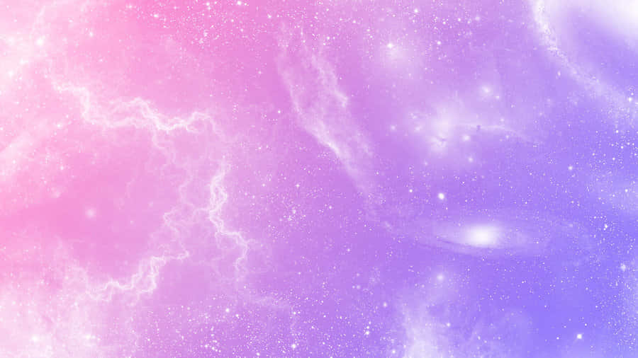 Artă digitală cu galaxie în roz și mov pastel Fundal