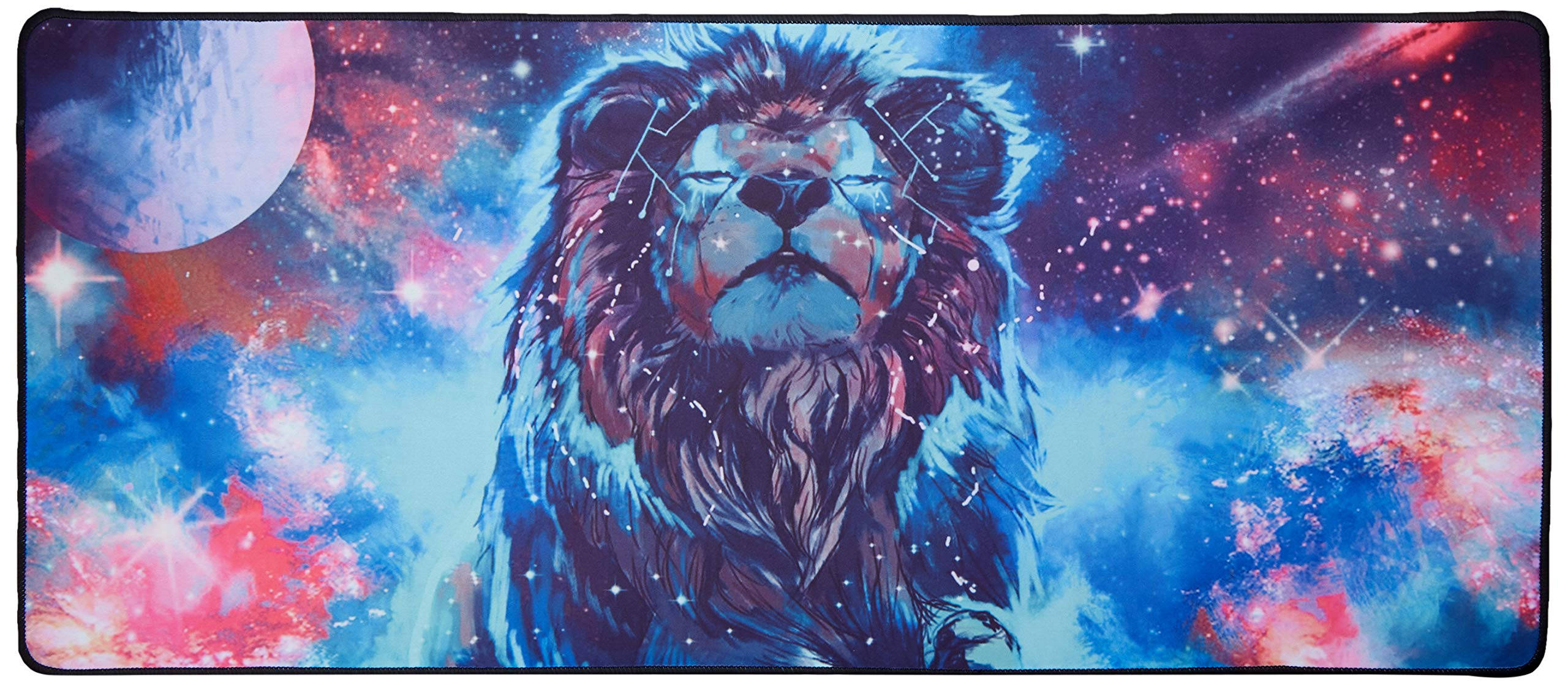 Artă digitală cu leu galactic Fundal
