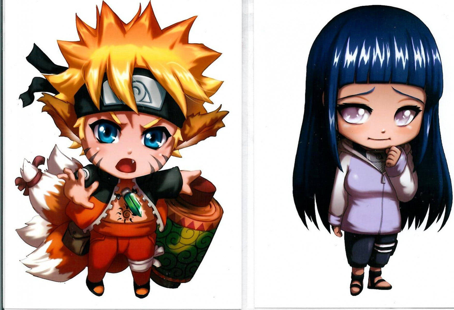 Artă digitală drăguță cu Naruto și Hinata Fundal