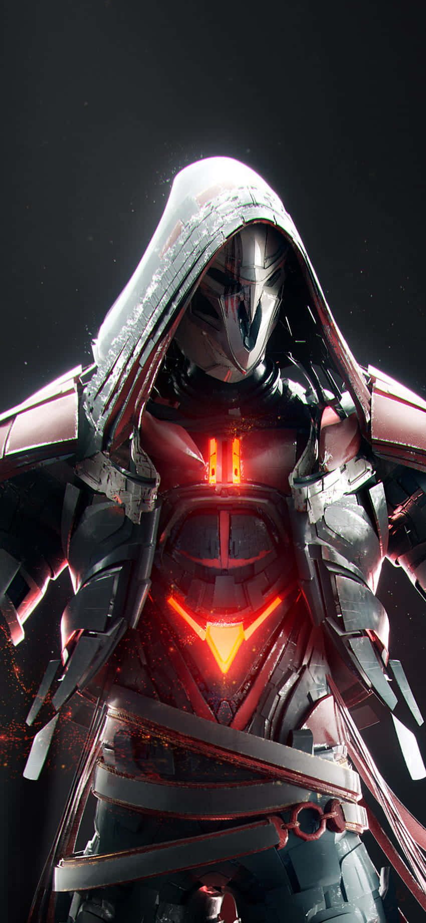 Artă digitală Reaper pentru fundal iPhone XS Overwatch Fundal