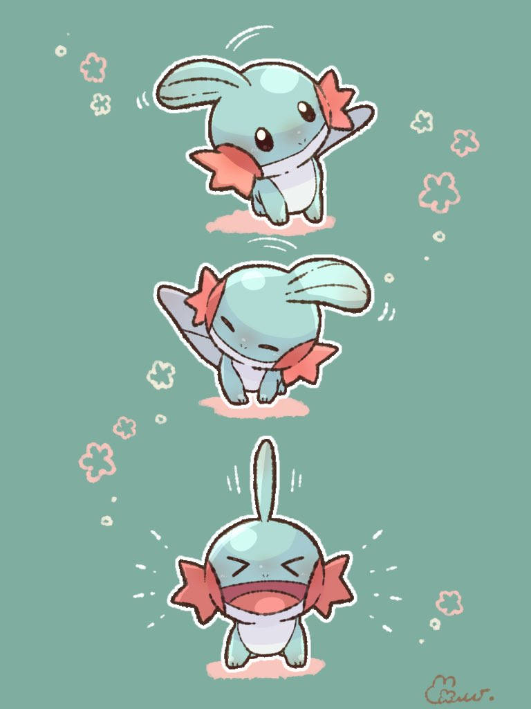 Artă Drăguță Mudkip Fundal