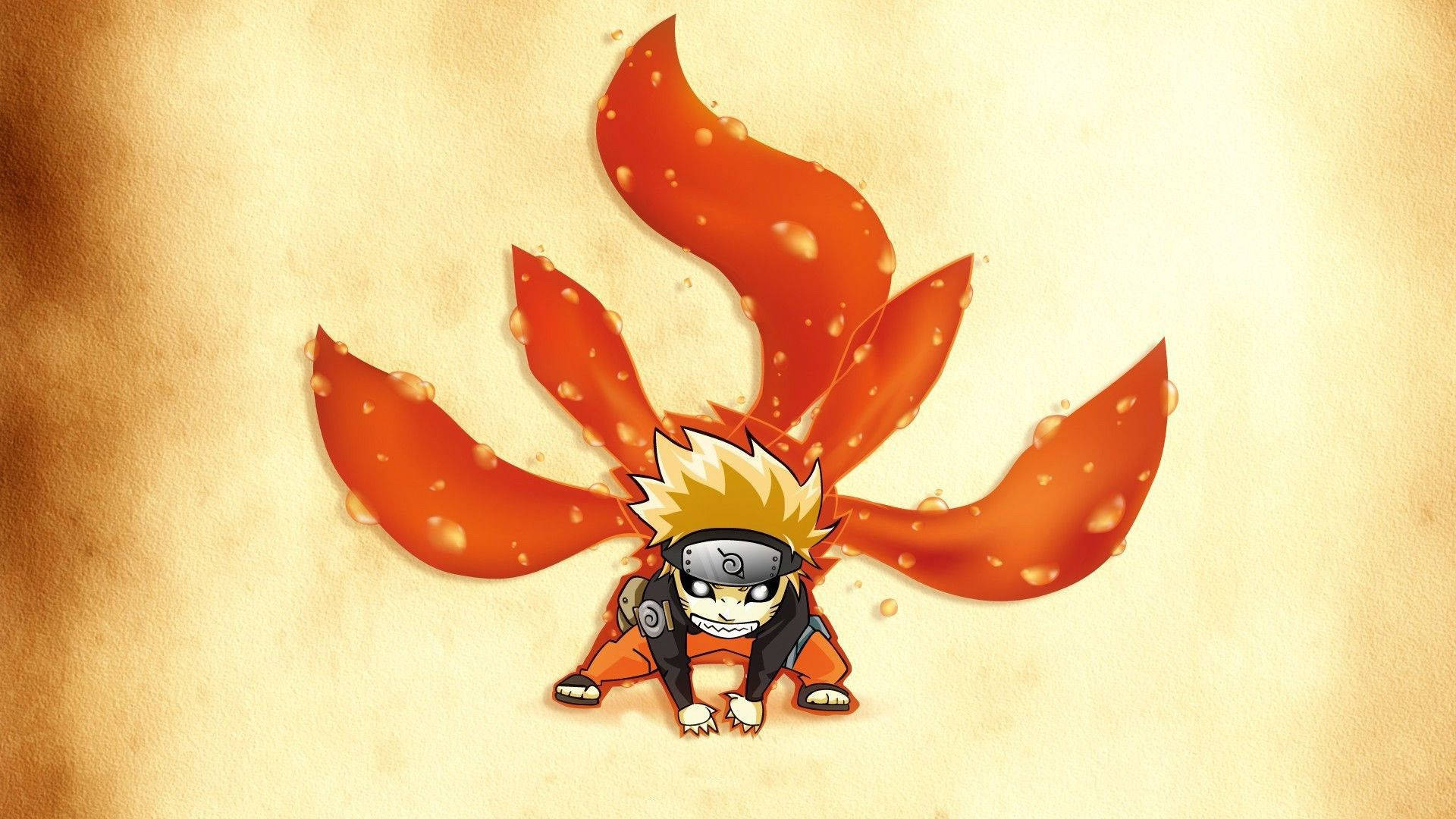 Artă drăguță Naruto Kyuubi Fundal